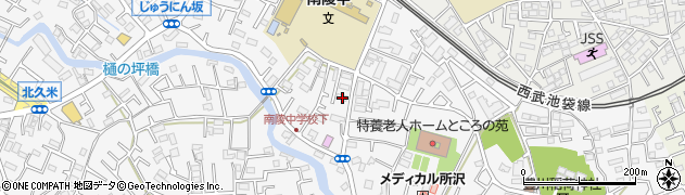 埼玉県所沢市久米1448周辺の地図