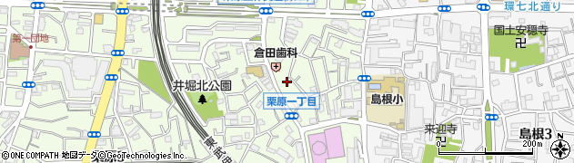東京都足立区栗原1丁目20周辺の地図