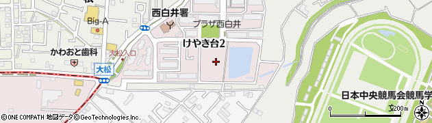 けやき台多目的広場周辺の地図