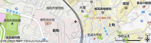 千葉県成田市新町884周辺の地図