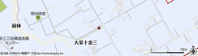 千葉県成田市大栄十余三周辺の地図
