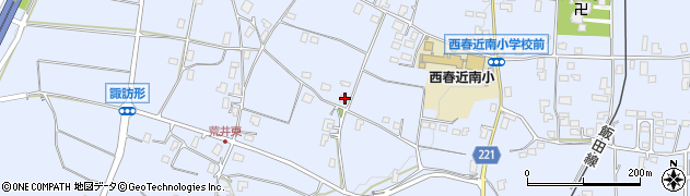 長野県伊那市西春近諏訪形7400周辺の地図