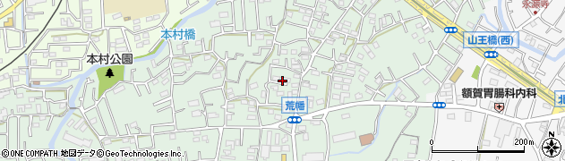埼玉県所沢市荒幡周辺の地図