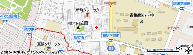 東京都青梅市新町3丁目34周辺の地図