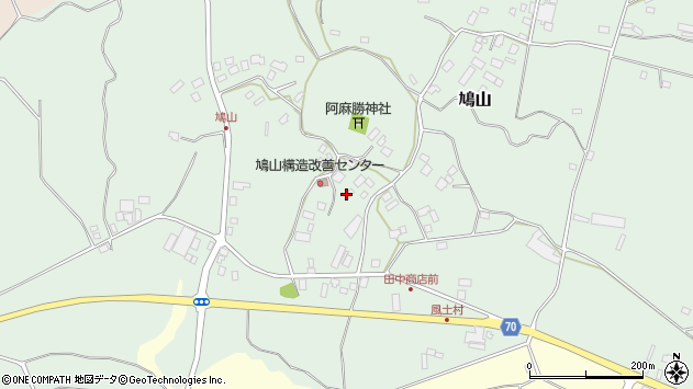 〒289-0421 千葉県香取市鳩山の地図