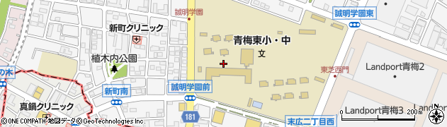 東京都青梅市新町3丁目周辺の地図