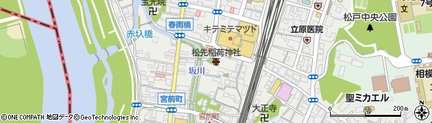 松先稲荷神社周辺の地図