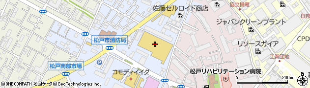 ロイヤルホームセンター松戸店周辺の地図