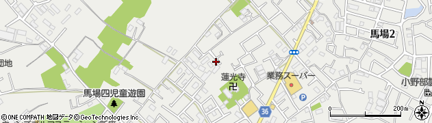 埼玉県新座市馬場周辺の地図