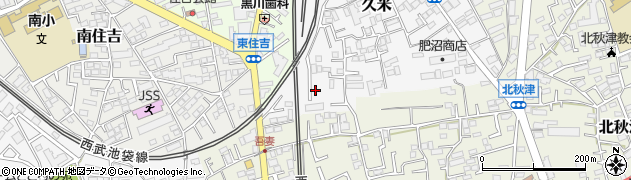 埼玉県所沢市久米489周辺の地図
