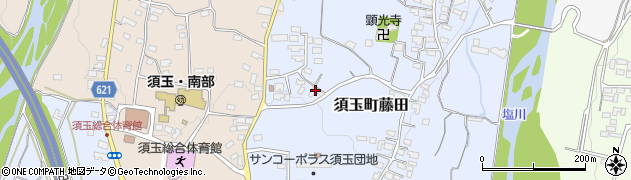 山梨県北杜市須玉町藤田306周辺の地図