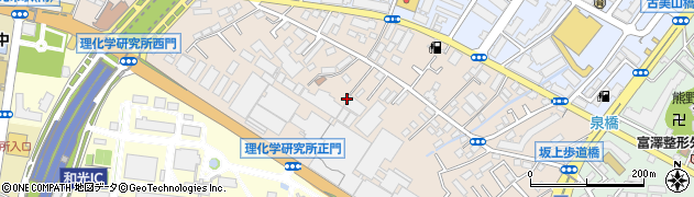 埼玉県和光市中央周辺の地図
