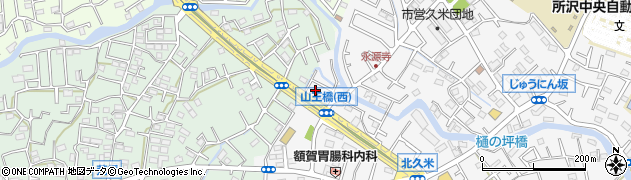 埼玉県所沢市久米2213周辺の地図
