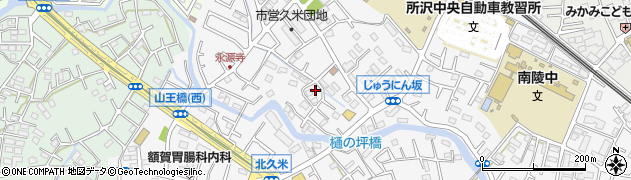 埼玉県所沢市久米1402周辺の地図