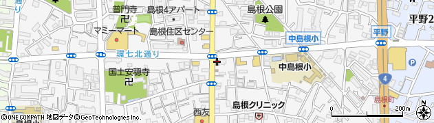 足立島根郵便局周辺の地図