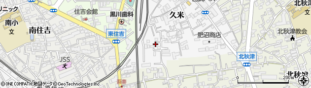 埼玉県所沢市久米492周辺の地図