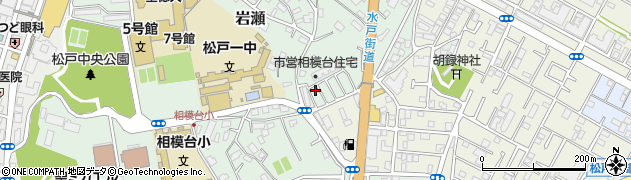 千葉県松戸市岩瀬周辺の地図
