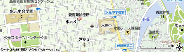 葛飾区水元区民事務所周辺の地図