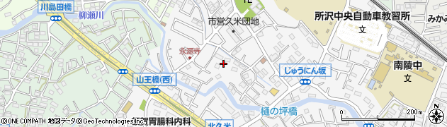 埼玉県所沢市久米1393周辺の地図