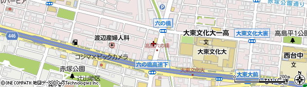 松屋 高島平店周辺の地図