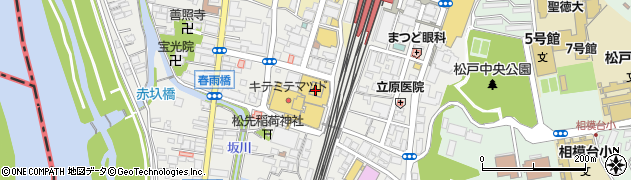 常陽銀行松戸支店 ＡＴＭ周辺の地図