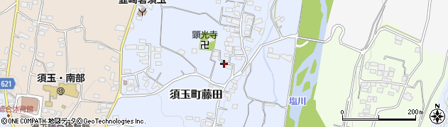 山梨県北杜市須玉町藤田1417周辺の地図