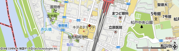 ドコモショップ松戸店周辺の地図