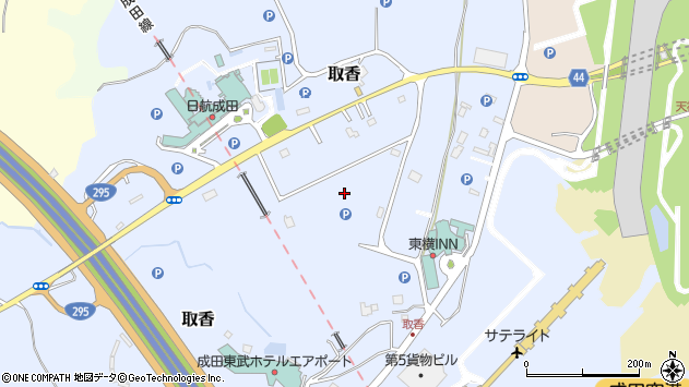 〒282-0006 千葉県成田市取香（成田国際空港内）の地図