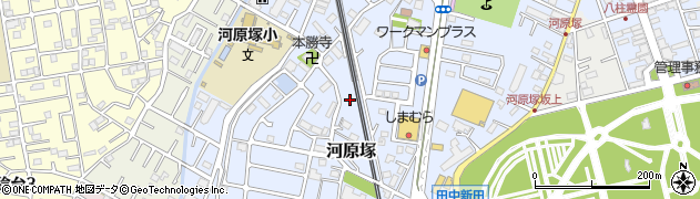 千葉県松戸市河原塚周辺の地図