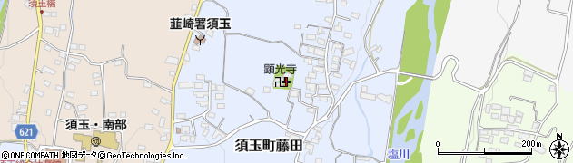 山梨県北杜市須玉町藤田周辺の地図