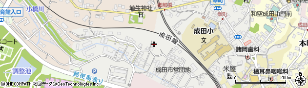 千葉県成田市幸町周辺の地図