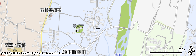 山梨県北杜市須玉町藤田1447周辺の地図