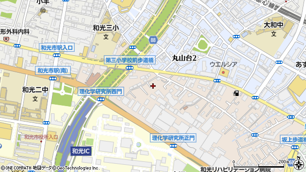 〒351-0113 埼玉県和光市中央の地図