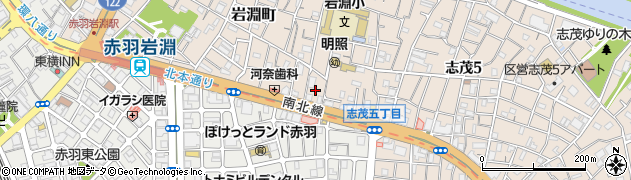 東京都北区岩淵町3周辺の地図
