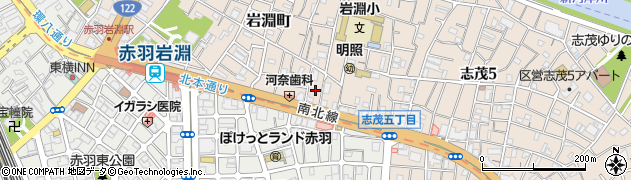 東京都北区岩淵町10周辺の地図