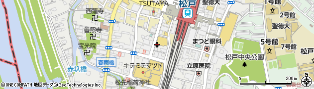松戸駅西口郵便局周辺の地図
