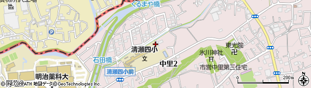 清瀬市立　四小学童クラブ周辺の地図