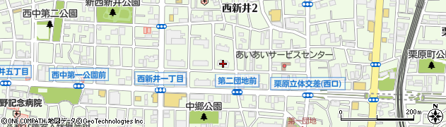 ＵＲ都市機構フレール西新井第二８号棟周辺の地図