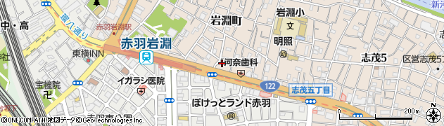 東京都北区岩淵町13-5周辺の地図