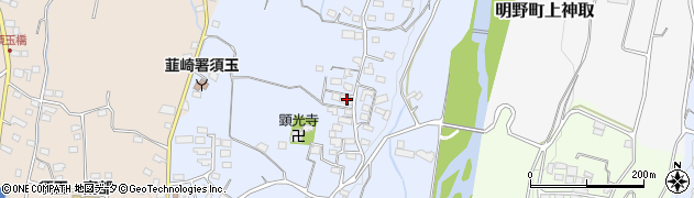 山梨県北杜市須玉町藤田1461周辺の地図