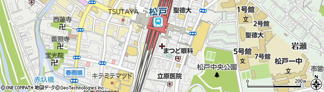 ダイソーピアザ松戸店周辺の地図