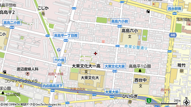 〒175-0082 東京都板橋区高島平の地図