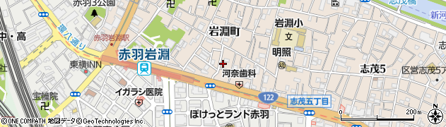 東京都北区岩淵町13-7周辺の地図