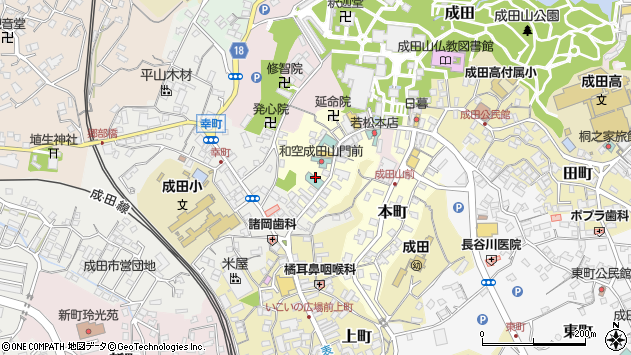 〒286-0027 千葉県成田市仲町の地図