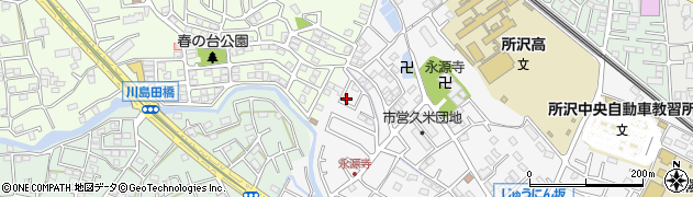 埼玉県所沢市久米1371周辺の地図