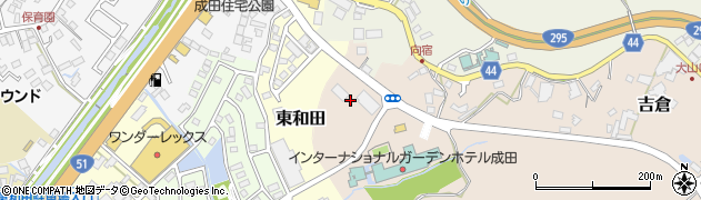 千葉交通株式会社　成田営業所貸切バス担当周辺の地図