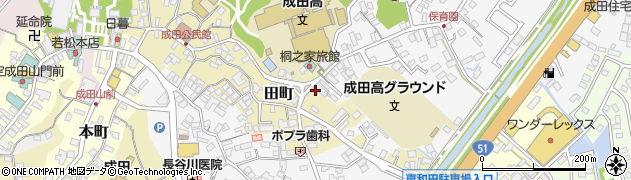 千葉県成田市田町59周辺の地図