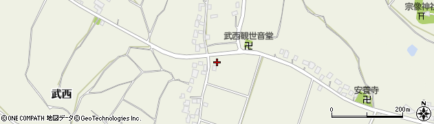 千葉県印西市武西周辺の地図