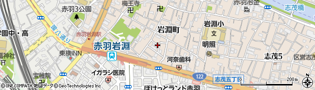 東京都北区岩淵町15周辺の地図