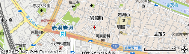 東京都北区岩淵町15-13周辺の地図